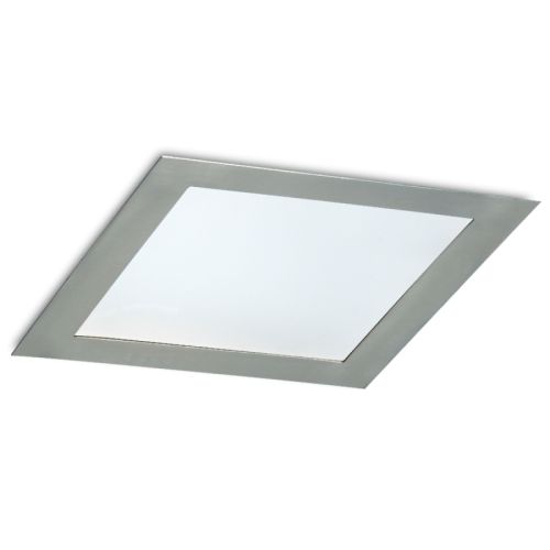 Empotrable cuad. flat 17x17cm 12W 4000K niquel